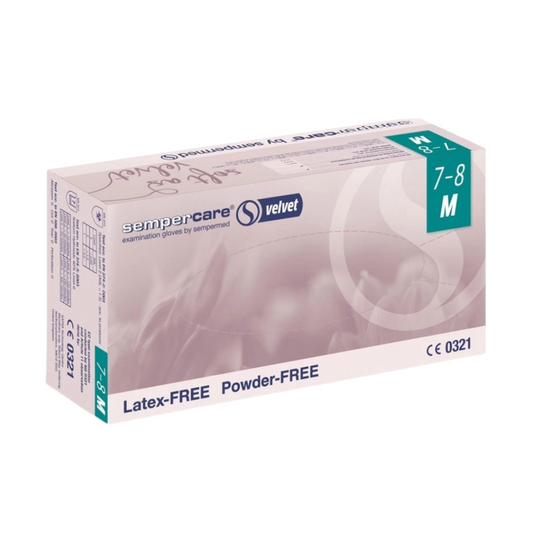 Guante de Nitrilo Velvet ppara examinación Samper Care